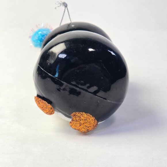 Penguin Christmas Ornament Shatterproof Hanging Plastic Holiday Decoration Bird - Picture 7 of 8